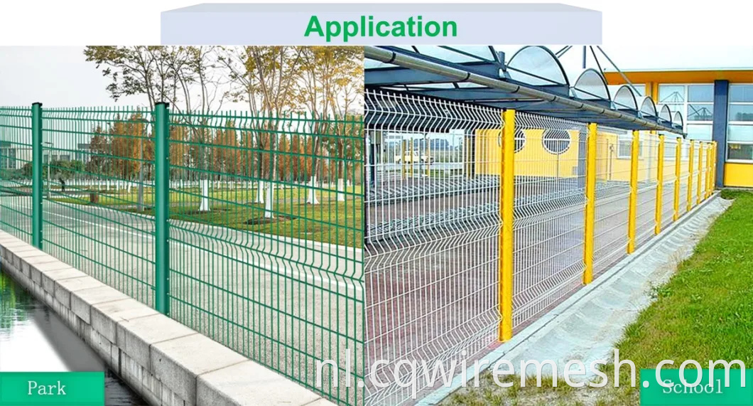 Gebogen betafence nylofor hek 3D -hek panelen gecoate rand groene tuin draad maashek